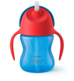 Copo com Canudo Dinossauro Azul 200ml - Philips Avent - comprar online