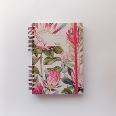 Cuaderno Anillado a5 (15x21cm) Flores Vintage