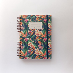 Cuaderno Anillado a5 (15x21cm) Flores Tropicales I