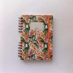 Cuaderno Anillado a5 (15x21cm) Flores Tropicales