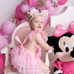 Headband Floral Minnie Baby - Só Para Princesas