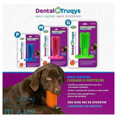 ESCOVA DENTAL TRUQYS - ROSA - PEQUENA - Pet a Lot