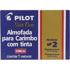 Almofada para Carimbo nr 2 Vermelha - Pilot - Riscom - Comércio Online