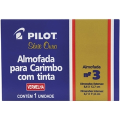 Almofada para Carimbo nr 3 Vermelha - Pilot - Riscom - Comércio Online