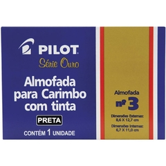 Almofada para Carimbo nr 3 Preta - Pilot - Riscom - Comércio Online