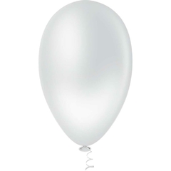 Balão para Decoração N.070 Branco 50un - Riberball