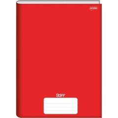 Caderno Brochurão Capa Dura Stiff 96 Folhas Vermelho Jandaia