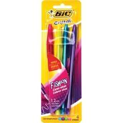 Caneta Esferográfica Cristal Fashion Pack 04 Cores - Bic - loja online