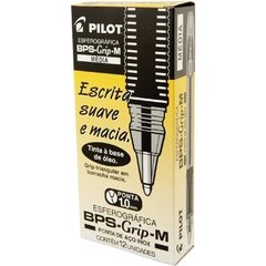 Caneta Esferográfica Bps-Grip-M 1.0mm Preta - Pilot - Riscom - Comércio Online