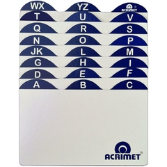 Indice para Fichário A-Z 3x5 Cartão - Acrimet