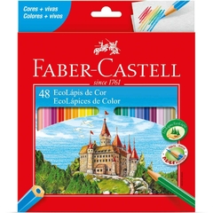 Lápis de Cor Sextavado Ecolapis 48 Cores - 3un Faber-Castell