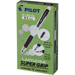 Lapiseira 0,5mm Supergrip H-185 Preta 12unid - Pilot - comprar online