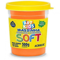 Massa para Modelar Soft 500 g Laranja - Acrilex