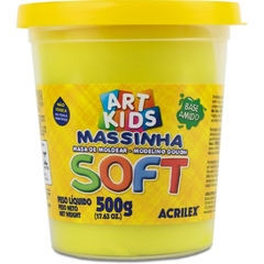 Massa para Modelar Soft 500 g Amarelo Limão - Acrilex