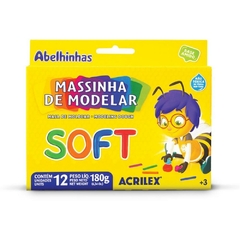 Massa para Modelar Soft 12 Cores Foscas - Acrilex