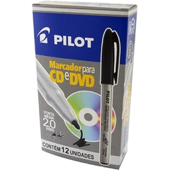 Marcador para CD DVD 2,0 mm Ponta Média Preta - Pilot