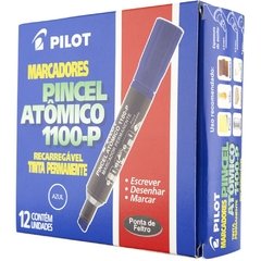 Pincel Marcador Permanente Atômico 1100p Azul Recarreg. - Pilot