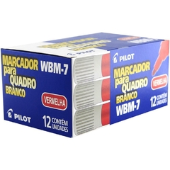 Pincel p/Quadro Branco Wbm-7 Recarregável Vermelho 12un - comprar online