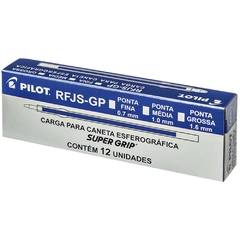 Carga p/Caneta Esferográfica Rfjs-Gp 1,0mm Azul 12un - Pilot - comprar online