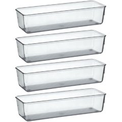 Potes Organizadores Retangulares G 24cm x 8cm x5,5 cm 4unid - Acrimet