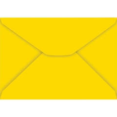 Envelope para carta 114x162mm Amarelo 85g 100unid - Foroni