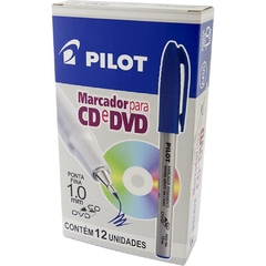 Marcador Permanente 1,0mm Ponta Fina Azul 12unid - Pilot - comprar online