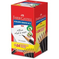 Lápis Preto Sextavado Ecolápis Nr2 144un - Faber-Castell