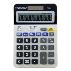 Calculadora de Mesa 12 Dig. Pc241 Bat/Solar - Procalc