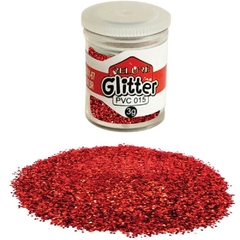 Glitter PVC Vermelho Potes 12 potes 3g - Honey - comprar online