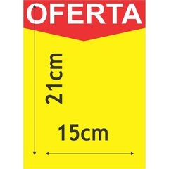 Cartaz p/Marcação Oferta Amarelo A5 15x21cm.250g 25un Radex