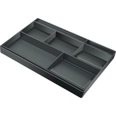 Organizador de Gaveta Preto 32x20cm c/Divisões - Acrimet