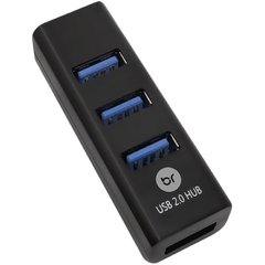 Hub Mini Usb 2.0 1entr/4saidas Preto - Bright