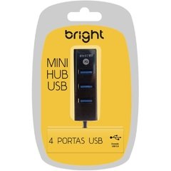 Hub Mini Usb 2.0 1entr/4saidas Preto - Bright - Riscom - Comércio Online