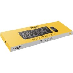 Kit Mouse + Teclado + Nano Receptor - Bright - Riscom - Comércio Online