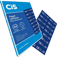 Papel Carbono para Lápis Cis Azul A-4 Papel 100fls - Sertic