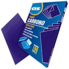 Papel Carbono p/Lápis Cis Dupla Face Violeta A4 Papel 100fls