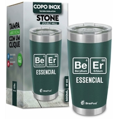 Copo Térmico Stone Beer 500 ml com Tampa - Brasfoot