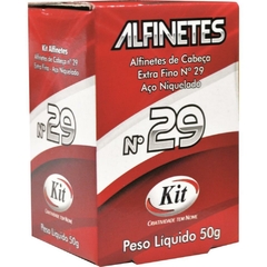 Alfinete Costura N.29 Aço Niquelado 50 g - Kit