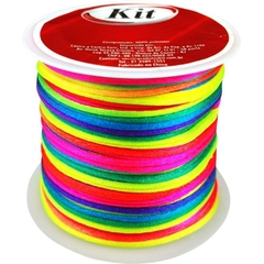 Cordão Cetim 1 mm com 20 m Multicolor 1 - Kit