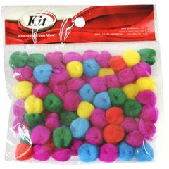 Aviamento Pompom Multicolor 15mm com 80 unidades - Kit na internet