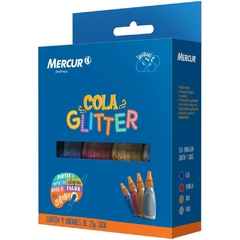 Cola com Glitter 4 Cores 23g - Mercur