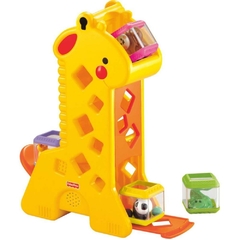 Fisher-Price Girafa com Blocos - Mattel - Riscom - Comércio Online