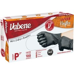 Luva Viniflex P Preta 100 unid - Vabene - Riscom - Comércio Online