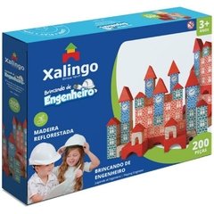 Brinquedo p/Montar Brincando de Engenheiro 200pç - Xalingo