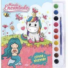 Livro Infantil para Colorir Unicórnios e Sereias Aquarela - Dcl