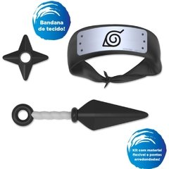 Fantasia Acessório Naruto Shippuden Kit Ninja - Elka - Riscom - Comércio Online