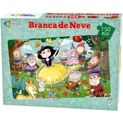 Quebra-Cabeça Cartonado Branca de Neve 150pçs Pais E Filhos