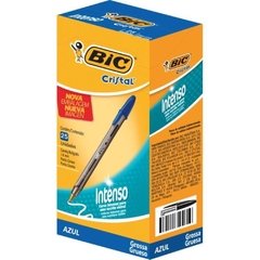 Caneta Esferográfica Cristal Bold Azul 25un - Bic