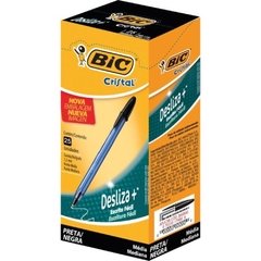 Caneta Esferográfica Cristal Soft Preta 25un - Bic