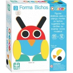 Brinquedo Educativo Forma Bichos em Madeira - Nig Brinquedos